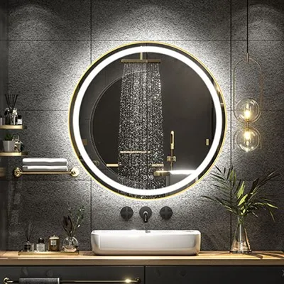 Espelhos LED Smart Touch com estrutura em liga de alumínio